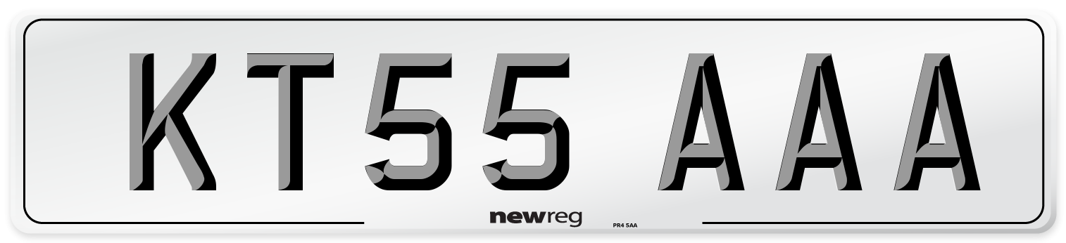 KT55 AAA Number Plate from New Reg